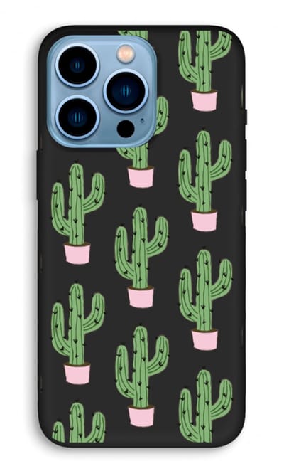 Case Company® - Hoesje geschikt voor iPhone 13 Pro hoesje - Cactus Lover - Biologisch Afbreekbaar Telefoonhoesje - Bescherming alle Kanten en Schermrand