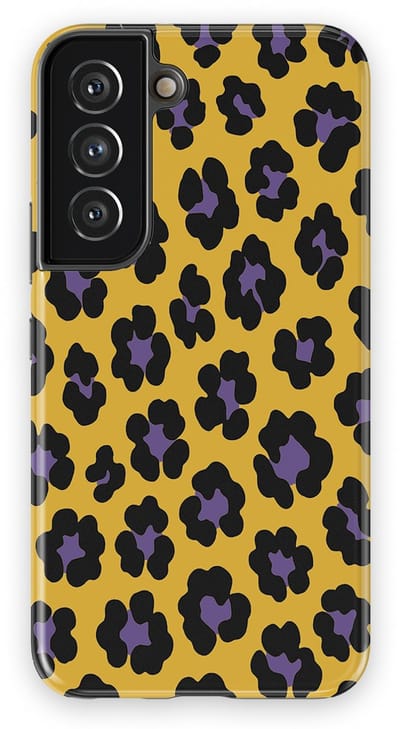 DripCase Luipaard Hoesje Samsung Galaxy S22 | Backcover met Mag | Hoesje met Dierenprint Samsung Galaxy S22 Wild Electric