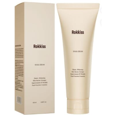 ROKKISS Slakkencrème 120ml – Hydraterende & Huidherstellende Moisturizer | Koreaanse Huidverzorging white
