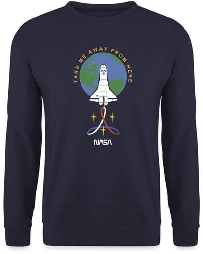NASA Take Me Away From Here Sweater Heren
