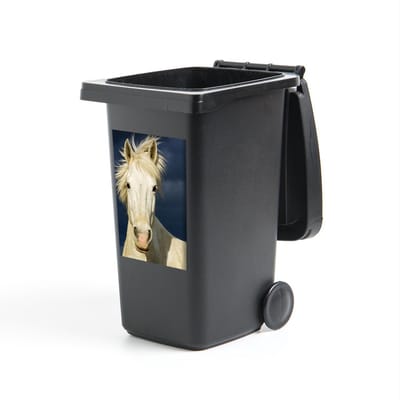 Container sticker Camargue - Paard in Camargue - 40x60 cm - kliko sticker - weerbestendige containersticker