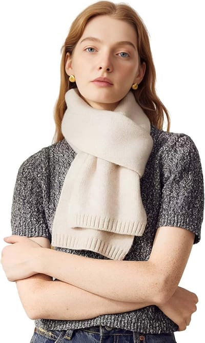 Warme Beige Sjaal voor Dames - Winter Sjaal 160x20 cm