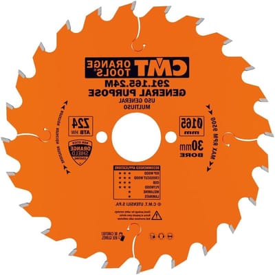 Zaagblad Cirkelzaag - Metaal Zaagblad - Hout Bewerken - 24 Tanden ATB - 165 mm Diameter - Metaal