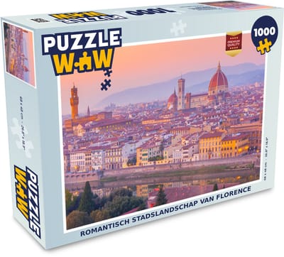 Puzzel Florence - Stad - Zon - Legpuzzel - Puzzel 1000 stukjes volwassenen