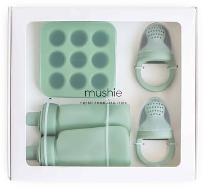 Mushie Giftbox Fresh Food Utilities Cambridge Blue