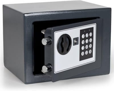Wandkluis Zwart met Elektronisch Slot en Noodsleutel 23x17x17 cm