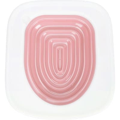 Kit d'apprentissage de la propreté pour chat Professionnel Sûr Apprentissage de la propreté pour chat Siège de toilette urinoir avec rainure pour chat rose