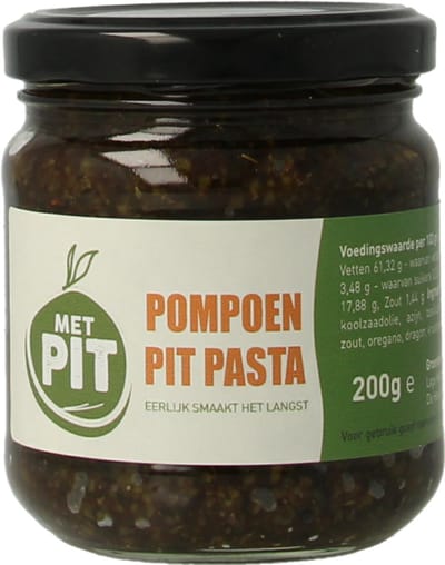 Met PIT Pompoenpit pasta 200 Gram