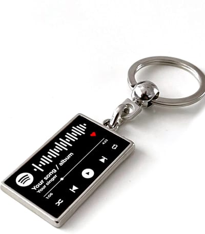 Spotify - Spotify Sleutelhanger voor jouw nummer, album, artiest of afspeellijst! - Cadeau - Verjaardag - Kerst - Kado - Valentijn - Vaderdag - Moederdag - Gepersonaliseerd Cadeau