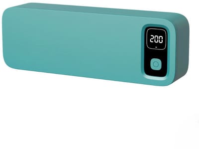 Opbergrek - Tandenborstelhouder - tandenborstelsterilisator - wandhouder voor tandenborstelreiniger - met licht - 5 sleuven - oplaadbare tandenborstelhouder - tandenborstelhouder met luchtdroger - voor gezinsbadkamer - blauw