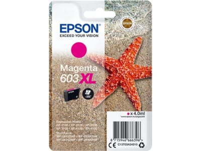 Epson 603XL - 4 ml - XL - magenta - origineel - blister - inktcartridge - voor Expression Home XP-2100, 2105, 3100, 3105, 4100, 4105; WorkForce WF-2810, 2830, 2835, 2850