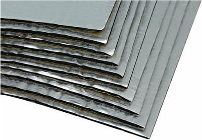Warmte isolatiemat - Motor isolatie - Motorruimte beschermen - Aluminiumfolie laag - 50 stuks - Zilver