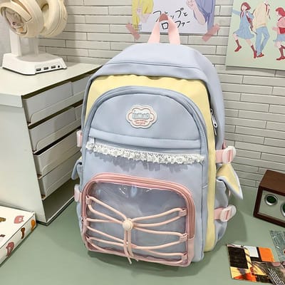Schooltas voor Vrouwen Grote Capaciteit Middelbare School Onderbouw Middelbare School College Rugzak Koreaanse Stijl Trendy Reis Vrije Tijd Rugzak College Rugzak .