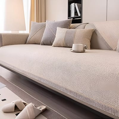 E-Shop4u® - Bankhoezen - D-Luxe Bankhoes - 70x70cm - Beige
