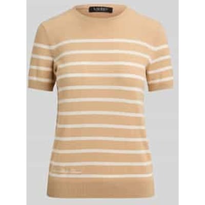 regular fit pullover van katoenmix met korte mouwen