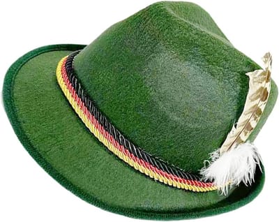 Groene Oktoberfest Muts Lichtgewicht Verstelbare Feesthoed, Comfortabele Ademende Festivalpet Voor Bierfeesten, Beierse Kostuumaccessoires Voor Oktoberfest Halloween En Carnaval Heren Dames