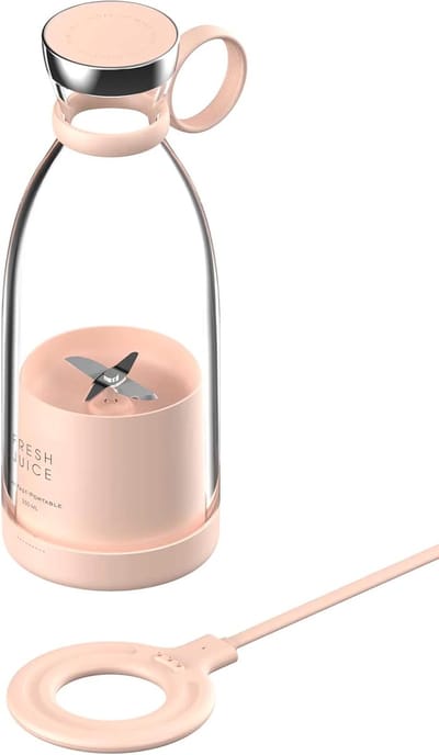 Gadgetly Oplaadbare Blender - Blender To Go - Draagbare Blender - Shakebeker Met Mixer - Shaker - Shake Beker - Shakes - Mini Blender - Smootie Maker - Smoothie Mixer - Portable - Draadloos