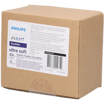 Philips Avent Ultra Soft Nighttime - 0 tot 6 maanden - Glow-in-the-dark fopspeen - 4pack -SCF094/09