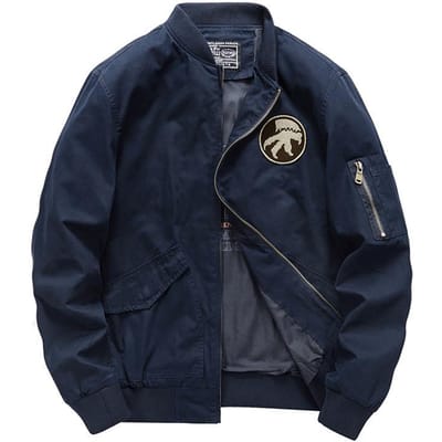 Veste confortable vintage d'automne, veste de pilote de l'armée de l'air, uniforme militaire, uniforme de baseball XXXXL black