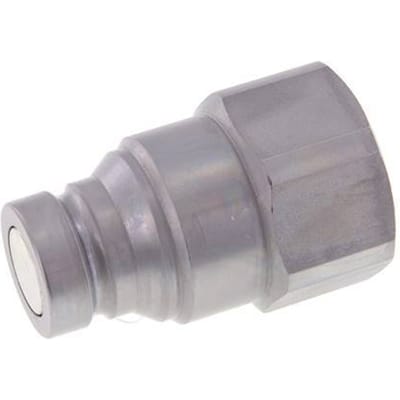Stalen DN 25 Vlakdichtende Koppeling Insteeknippel G 1 1/4 inch Binnendraad ISO 16028 D 36mm
