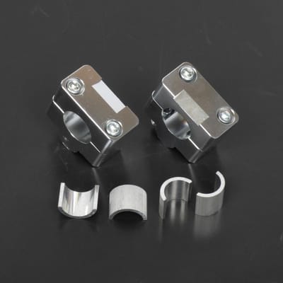 replay stuurverhoger adapter voor motorfiets Ø22mm naar 22/28mm h20mm zilver