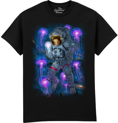 Kwallen Ruimte Jelly Astronaut The Coloured House T-shirt M