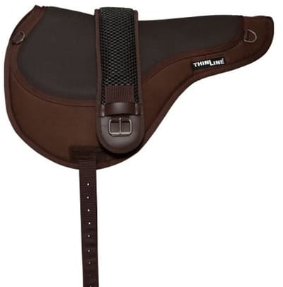 ThinLine - Comfort Bareback Pad - Extreem Comfortabel - Anit-slip - 95% Schokabsorberend - Singel inbegrepen - Bruin