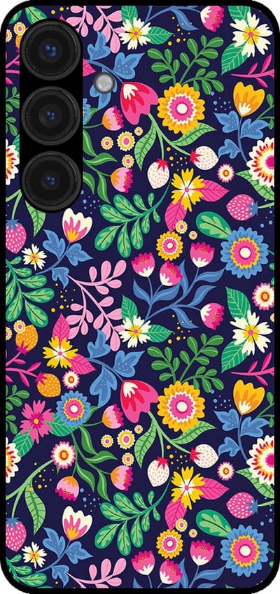 Smartphonica Telefoonhoesje geschikt voor Samsung Galaxy S24 Plus met bloemen opdruk - TPU backcover case flower design geschikt voor Samsung Galaxy S24 Plus