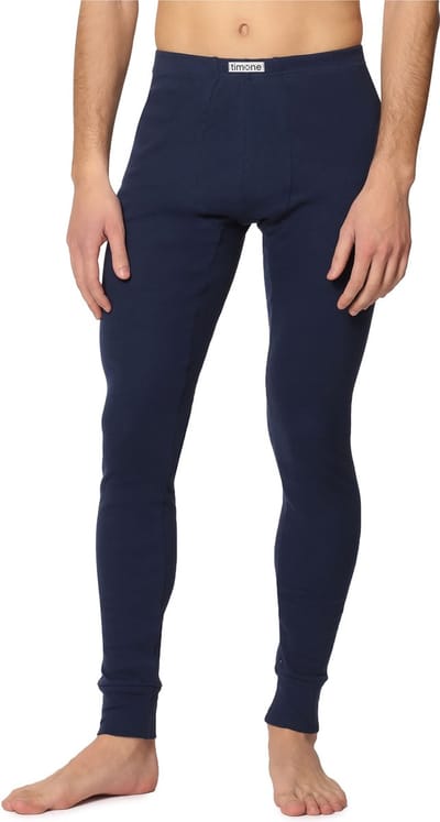 Timone Heren Thermobroek - Sport - Sporbroek - Lang - Katoen - TI-TI30-127 - Marineblauw - S
