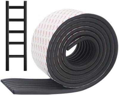 Trapleuning Beschermer - Randbescherming Hoekbescherming - Meubels Beveiligen - Zelfklevend Flexibel - 2 Meter - Zwart