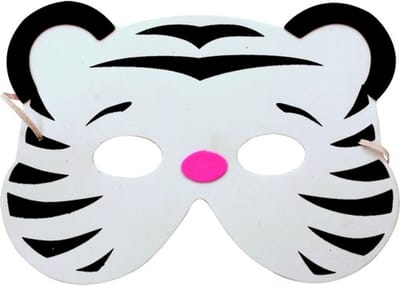 PARTYPRO - Witte tijger masker voor kinderen