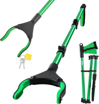 Opvouwbare grijptang 106 cm voor senioren met roterende kop en magneten - ideale grijphulp voor beperkte mobiliteit