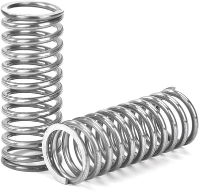 Drukveren 50 mm RVS 4 stuks met 8 kg veerkracht