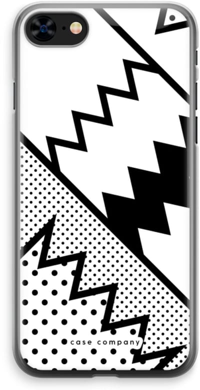 Case Company® - Hoesje geschikt voor iPhone 8 hoesje - Pop Art #5 - Soft Cover Telefoonhoesje - Bescherming aan alle Kanten en Schermrand