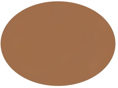 ZICZAC - Placemat TOGO - SET/6 - Ovaal - Dubbelzijdig - Kunstleer - 33x45 cm, indiantan