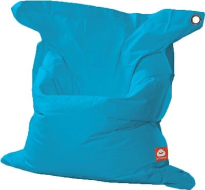 Whoober rechthoek zitzak St. Tropez XL outdoor turquoise - Wasbaar - Voor binnen en buiten