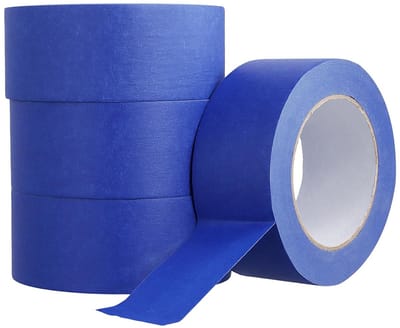 4 Rollen Masking Tape 48 mm x 50 m, Blauw Schilderstape voor Schilderen, Knutselen en DIY Projecten, Plakband voor Creatieve Klussen