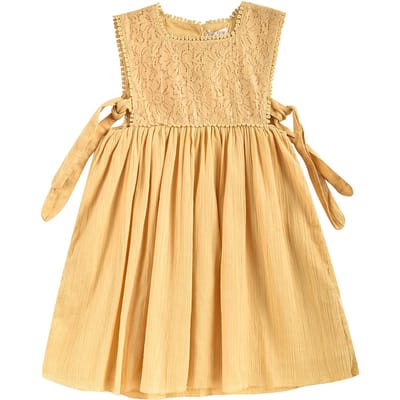 Louise Misha Dress Paolina Soft Honey Size: 6M | Dresses Outlet | Unisex | Geel