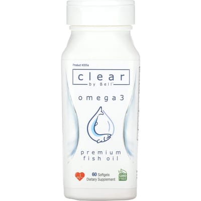 Bell Lifestyle, Clear by Bell, Omega 3, 60 softgels