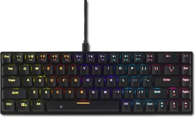 Pegasus bedraad & draadloos 68 toetsen Mechanisch Gaming toetsenbord (Zwart)