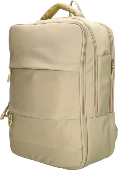 Beagles Originals Chiba Premium Rugzak met 15,6 inch Laptopvak - Underseat - Handbagage - Zand