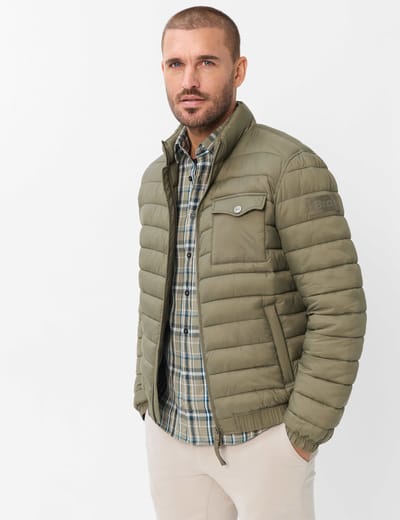 Brax Heren Jas  Style BRAD khaki Groen Khaki, groen - khaki, maat 4XL