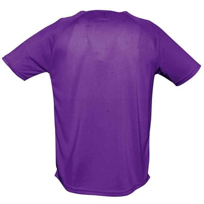 SOLS Heren Sportief Raglan T-shirt (Donkerpaars)