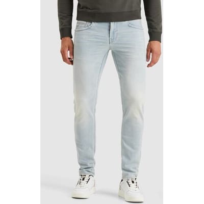 PME legend blauwe heren jeans   Tailwheel   Bleached wash wassing   Slim Fit   5-Pocket zakken   Knoop- en ritssluiting   Duurzaam   Regular waist