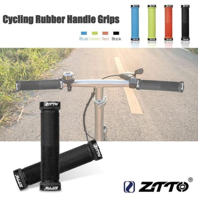 1 Paar Fietsen Rubber Handvat Grips Antislip MTB Fiets Fiets Stuur Grips zwart