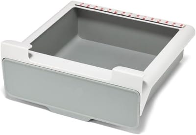 Famanu – Opbergdoos voor lange kettingen en sieraden - wit - inclusief display en geschenkdoosfunctie - duurzaam materiaal - perfect voor overzichtelijke opslag en bescherming van sieraden