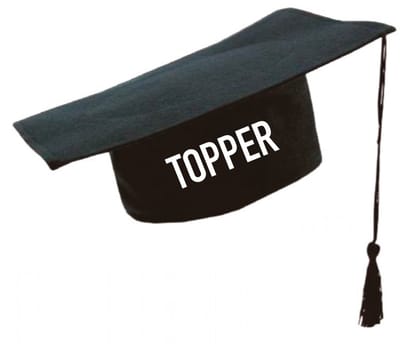Topper afstudeerhoed - soBAD. - zwart - geslaagd - diploma uitreiking - feest artikelen - unisex - one size