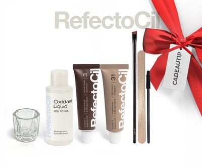 RefectoCil Wimper- en Wenkbrauwverf Kit – Lichtbruin & Natuurbruin – 2 Kleuren – Met Oxidant
