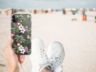 Apple iPhone 11 Pro Max TPU Hoesje Flamingo Palms
