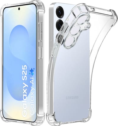 Hoesje geschikt voor Samsung Galaxy S25 - Anti Shock siliconen Backcover - Arara Hoesje - transparant